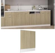 vidaXL Unterschrank Geschirrsp&uuml;lerblende Sonoma-Eiche 59,5x3x67 cm Holzwerkstoff