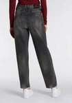 Herrlicher 5-Pocket-Jeans Brooke Denim Black im Loose Fit, mit Abn&auml;hern
