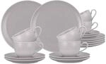 Geschirr-Set SELTMANN WEIDEN "Kaffeeservice Amina 18er Set", grau (silbergrau), 18,