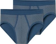 Schiesser Slip Herren-Slip 2er-Pack Feinripp gemustert