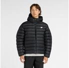 New Balance Steppjacke Hooded Puffer Jacket BLACK warm gef&uuml;ttert, mit