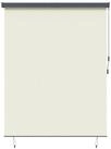Rollo Rollo Creme 200 x 250 cm Stoff und Aluminium, vidaXL