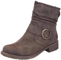 Stiefelette RIEKER, Damen, Gr. 36, braun (dunkelbraun), Lederimitat, used, Schuhe