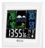 ECG MS 300 White Wetterstation (Farbiges LED-Display, Wettervorhersage f&uuml;r 1 Tag)