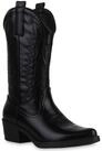 VAN HILL 21160537 SL 301-A32(PZ) Damen Stiefel Black PU 37 Cowboystiefel Damen