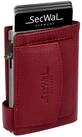 SecWal Geldb&ouml;rse, Kartenetui mit M&uuml;nzfach Druckknopf, Slim Wallet, RFID Schutz,