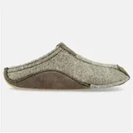 Haflinger Pocahontas Pantoffeln aus gewalkter Wolle mit Gummisohle Hausschuh grau 36