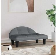vidaXL Tierbett, Hundebett Dunkelgrau 70x52x30 cm Samt