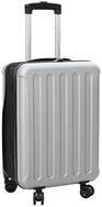 vidaXL Koffer, Koffer mit Schloss Silber 34 x 23 x 55,5 cm ABS Kunststoff