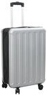 vidaXL Trolley 43 x 27 x 66 cm Faltbarer Koffer Hartschale 24 Silber 43x27x66...