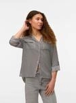 Hemdbluse VERO MODA "VMBUMPY L/S SHIRT NEW WVN GA NOOS", Damen, Gr. XS, braun