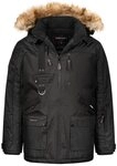 Geographical Norway Winterjacke Herren Winterjacke Parka mit Kapuze H-356