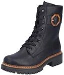 Winterstiefelette RIEKER, Damen, Gr. 36, schwarz, Lederimitat, unifarben, Basic,