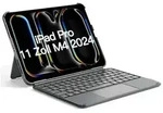 Inateck KB04122-11 QWERTZ Bluetooth Grau Wireless-Tastatur grau