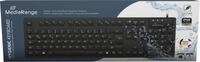 Intenso Hygiene Tastatur IP68 QWERTZ 124 Tasten und Touchpad schwarz MROS273...