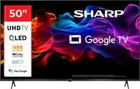 Sharp 4T-C50HPx QLED-Fernseher (126 cm/50 Zoll, 4K Ultra HD, Smart-TV, Google...