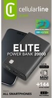 Cellularline Power Bank Elite 20000 PD Black (60977) Solar Powerbank
