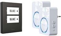 m-e Smart Home T&uuml;rklingel Funkklingel Komplett-Set beleuchtet, klangaktiv, mit