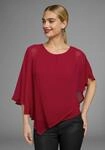 Chiffonbluse LAURA SCOTT, Damen, Gr. 34, rot, Web, Obermaterial: 100% Polyester. Top: