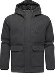 Outdoorjacke RAGWEAR "Outdoorjacke Mr Them Felt YOUMODO", Herren, Gr. S, grau