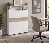 borchardt M&ouml;bel Sekret&auml;r Dolly, platzsparend, Home-Office-Schreibtisch,...