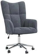 vidaXL Relaxsessel, Sessel Dunkelgrau Samt