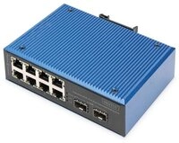 Digitus Digitus Industrieller 8+2 -Port Fast Ethernet PoE Switch Netzwerk-Switch