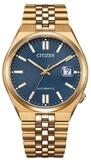 Citizen Automatikuhr NK0023-57L, f&uuml;r Herren Tsuyosa 60 Ros&eacute;goldfarben/Blau