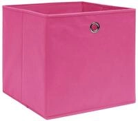 vidaXL Aufbewahrungsbox, Ordnungsboxen 4 Stk. Rosa 32x32x32 cm Stoff