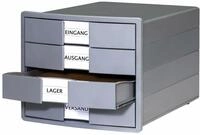 HAN Organizer Schubladenbox 4er KARMA geschlossen &ouml;ko-grau 80-100%...