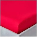 Homescapes Spannbettlaken Perkal-Spannbettlaken 160 x 200 cm &ndash; rot, 100 %