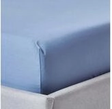 Homescapes Spannbettlaken Spannbettlaken blau &auml;gyptische Baumwolle, 90 x 190...