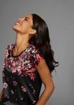 Shirtbluse LAURA SCOTT, Damen, Gr. 42, rot (schwarz, rot), Web, Obermaterial: 100%
