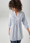 Longbluse ANISTON CASUAL, Damen, Gr. 36, hellblau, Web, Obermaterial: 100% Baumwolle,