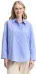 Hemdbluse TOM TAILOR "Loose", Damen, Gr. 36, blau (dremy blau), Obermaterial: 50%