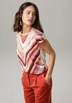 Shirtbluse LAURA SCOTT "im Materialmix mit Satin, verschiedene Muster f&uuml;r jeden