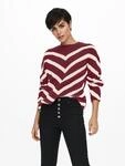 Strickpullover ONLY "ONLELIZA L/S PULLOVER KNT NOOS", Damen, Gr. M, wei&szlig; (zinfandel