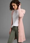 KangaROOS Longstrickjacke mit Kn&ouml;pfen, po-bedeckende L&auml;nge, figurbetonte...