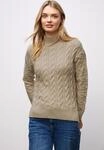 Rollkragenpullover STREET ONE, Damen, Gr. 38, beige (sanded beige), Strick,