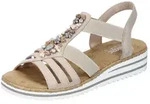 Rieker Riemchensandale Sommerschuh, Sandalette, Keilabsatz, mit sommerlicher