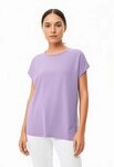 Vero Moda Kurzarmshirt VMAVA PLAIN SS TOP JRS NOOS Materialmix, regular fit