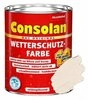 Consolan&nbsp; Holzschutzlasur Consolan Wetterschutz-Farbe 0,75 L kieselweiss
