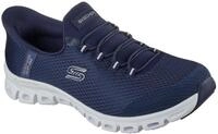 Slip-On Sneaker SKECHERS "GLIDE-STEP-PURSUIT", Damen, Gr. 35, blau (navy), Textil,