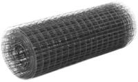 vidaXL Gartenzaun Drahtzaun Stahl mit PVC-Beschichtung 10x0,5 m Grau, (1-St)