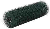 vidaXL Zaun vidaXL Drahtzaun Stahl mit PVC-Beschichtung 10x0,5 m Gr&uuml;n