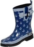 Gummistiefel BOCKSTIEGEL "Marleen", Damen, Gr. 37, blau (dunkelblau, multi),