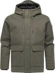 Ragwear Outdoorjacke Mr Them Felt YOUMODO Warmer Herren Wollmantel mit gro&szlig;en