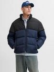 Steppjacke JACK & JONES "JJMAZE PUFFER COLLAR", Herren, Gr. L, blau (sky captain