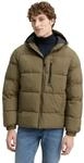 Steppjacke TOM TAILOR DENIM, Herren, Gr. XXL, gr&uuml;n (jungle soil gr&uuml;n), Web,