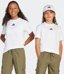 T-Shirt ADIDAS SPORTSWEAR "ESSENTIALS KIDS", M&auml;dchen, Gr. 140, schwarz-wei&szlig; (wei&szlig;,